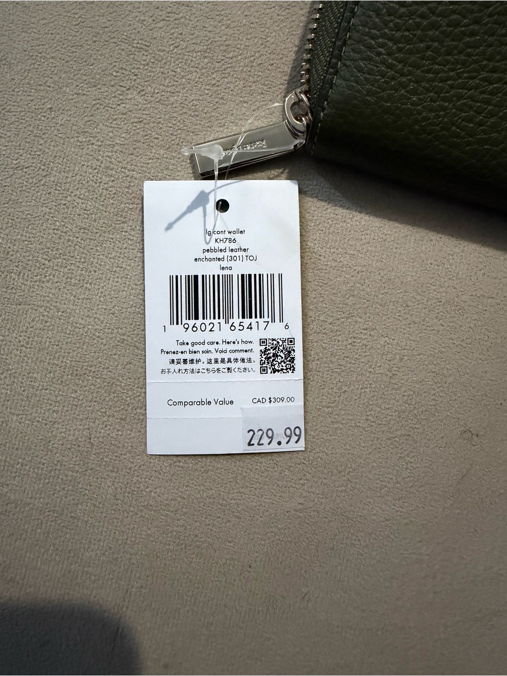 kate spade Lena Large continental wallet green - Picture 5 of 5